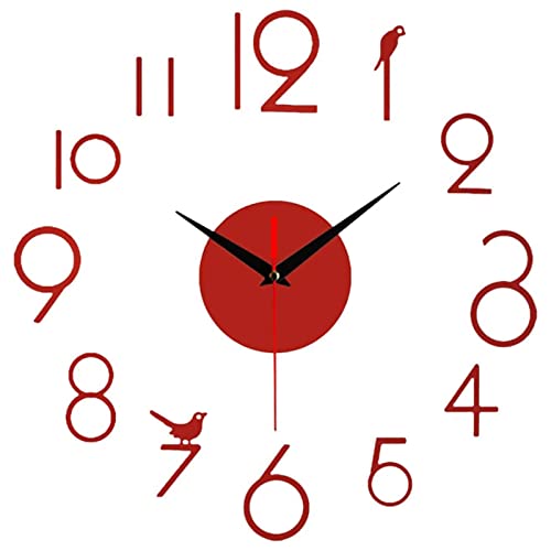URPIZY 3D-rahmenlose Wanduhr, moderne DIY-Wanduhr, abnehmbare Wandaufkleber, geräuschlose Uhren, große Uhrendekoration, für Wohnzimmer, Schlafzimmer, Heimdekoration URPIZY 3D-rahmenlose Wanduhr, moderne DIY-Wanduhr, abnehmbare Wandaufkleber, geräuschlose Uhren, große Uhrendekoration, für Wohnzimmer, Schlafzimmer, Heimdekoration von URPIZY