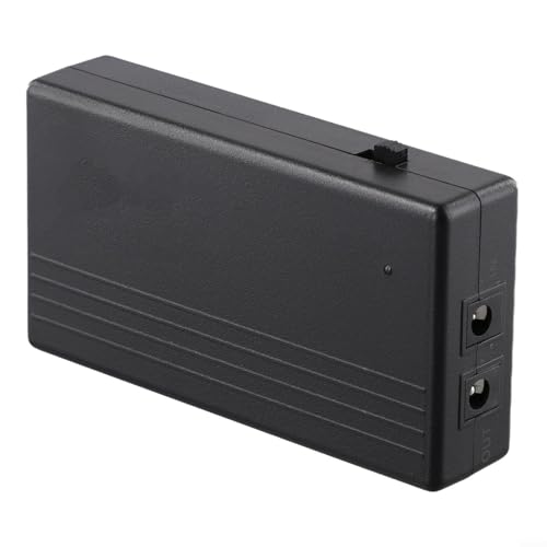 URPIZY 7800MAh Tragbare Mini USV Unterbrechungsfreie Stromversorgung 24W 12V 2A Akku-Backup Für Router Modem Switch Überwachungskamera, Schwarz von URPIZY