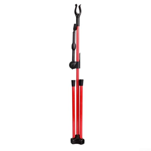 URPIZY Compoundbogenständer, Tragbarer, Abnehmbarer Stativhalter Mit Rutschfester Basis, Wasserdicht, Korrosionsbeständig, Bogenschieß-Unterstützungsausrüstung(Red) von URPIZY