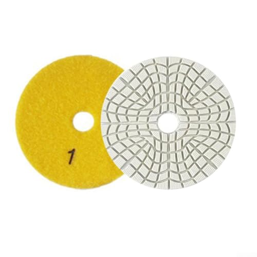 URPIZY Diamant Schleifscheiben Set Polierpads Für Steinbearbeitung Naturstein Terrazzo Betonboden Nass & Trocken Polieren Mit Klettsystem(Grit 1) von URPIZY