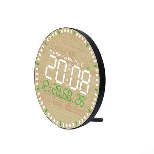 URPIZY Digitale Wanduhr Holz LED Wanduhr Mit Fernbedienung Zeit Datum Temperatur Luftfeuchtigkeit Anzeige 26 Cm Schwarz URPIZY Digitale Wanduhr Holz LED Wanduhr Mit Fernbedienung Zeit Datum Temperatur Luftfeuchtigkeit Anzeige 26 Cm Schwarz von URPIZY