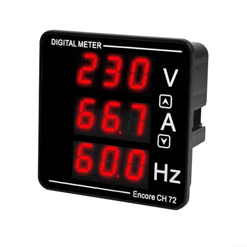 URPIZY Digitales Messgerät, AC Spannungsmesser Digital Voltmeter Amperemeter Frequenzmesser 120A 50-500V Industrielle Messung LED Display URPIZY Digitales Messgerät, AC Spannungsmesser Digital Voltmeter Amperemeter Frequenzmesser 120A 50-500V Industrielle Messung LED Display von URPIZY