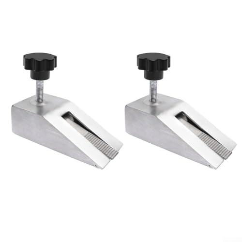 URPIZY Edelstahl Türstopper Set Höhenverstellbar, Robuster Bodentürstopper Für Schwere Türen, Wandschutz Ohne Bohren, 2 Stück Silber, Türstopper Edelstahl von URPIZY