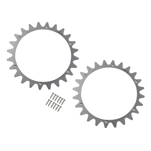 URPIZY Edelstahl Zugspikes für Worx L Modelle WR153E WR155E WR147E.1 WR148E Roboter-Rasenmäher Rad Upgrade Kit 2 von URPIZY