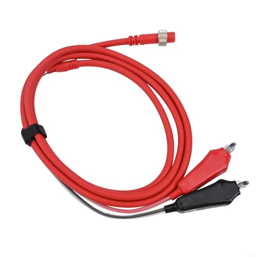 URPIZY Elektrisches Angelrollen-Netzkabel Aus Reinem Kupfer Mit PVC-Ummantelung, 2-adrig, Verbesserte Große Krokodilklemmen Mit Isolierhülle Für Bessere Leitfähigkeit(2m) von URPIZY
