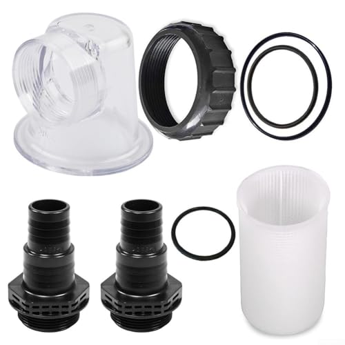 URPIZY Filterpumpen-Set Für SPS25 SPS50 SPS75 SPS100 Zirkulationspumpe Mit Transparentem Vorfilterdeckel O-Ring Dichtungen Pumpanschluss Saugsieb Schraubzubehör Für Schwimmbad URPIZY Filterpumpen-Set Für SPS25 SPS50 SPS75 SPS100 Zirkulationspumpe Mit Transparentem Vorfilterdeckel O-Ring Dichtungen Pumpanschluss Saugsieb Schraubzubehör Für Schwimmbad von URPIZY