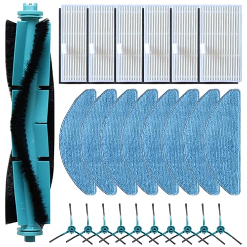 URPIZY Hauptbürste Seitenbürste Filter Wischmopp Set Für MEDION X41 SW X41 SW+ X42 SW+ MD 12034 Staubsauger Zubehör(25 Stück) von URPIZY