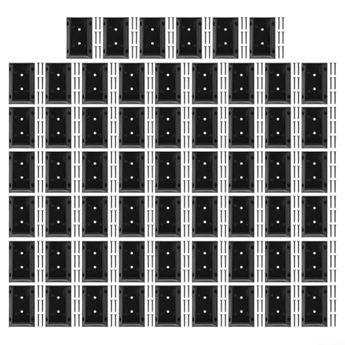 URPIZY Holzpfosten Geländerhalterung Verbindungsstück Für Holzbalken Schwarz Nylon Wetterfest Deck Zaun Treppen Montage(60pcs) von URPIZY
