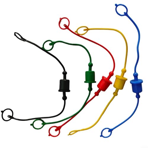 URPIZY Hydraulische Schnellkupplung Staubschutzkappe Set 1/2 Zoll Flach Profil ISO5675 Gummi Kunststoff Abdeckkappe Für Männliche Und Weibliche Anschlüsse An Traktoren Bagger Landmaschinen(5PCS) von URPIZY