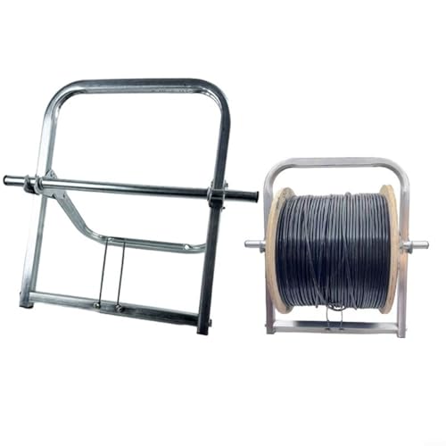 URPIZY Kabelspulenhalter Einachsig Kabelspulenabroller Drahtspulenständer Metall Silber 41X33cm Für Kabel Seil Bis 30Cm Durchmesser URPIZY Kabelspulenhalter Einachsig Kabelspulenabroller Drahtspulenständer Metall Silber 41X33cm Für Kabel Seil Bis 30Cm Durchmesser von URPIZY