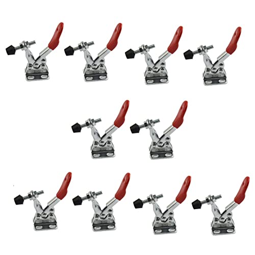URPIZY Knebelklemme, GH-201A, horizontal, Schnellverschluss, Handwerkzeuge, horizontales Clip-Set, 10 Stück von URPIZY