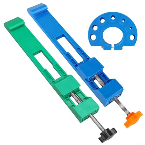 URPIZY Kreissägen-Führungsschiene Verstellbare Schnittführung Aluminium-Führungssystem Für Holz Fliesen Marmor Mit Zweiwege-Verriegelung(green and blue) von URPIZY