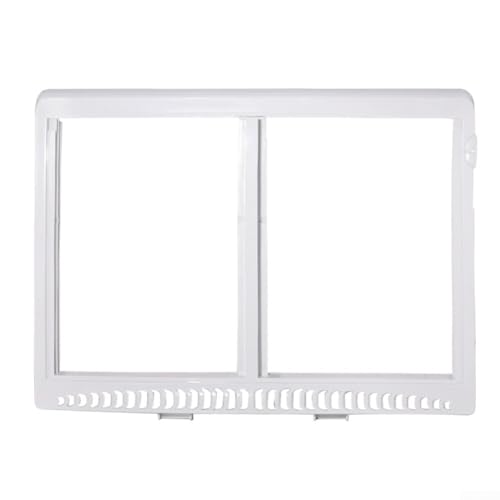 URPIZY Kühlschrank-Gemüsefach-Abdeckrahmen 240364787, Weiße Schubladenabdeckung, 64 X 49 X 7 Cm, Langlebiges ABS-Material, Kompatibles Ersatzteil Für Mehrere Kühlschrankmodelle, Küchenzubehör von URPIZY