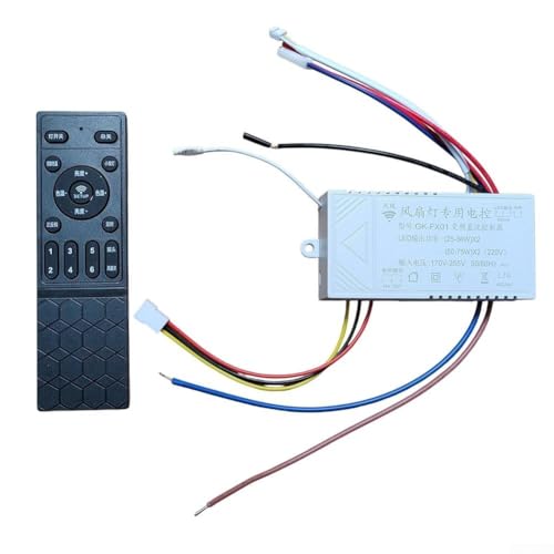 URPIZY LED Deckenventilator Fernbedienung Mit 6 Geschwindigkeitsstufen Dimmbar Frequenzsteuerung DC Controller Für Ventilator Beleuchtung(Starry Shaking Head) von URPIZY