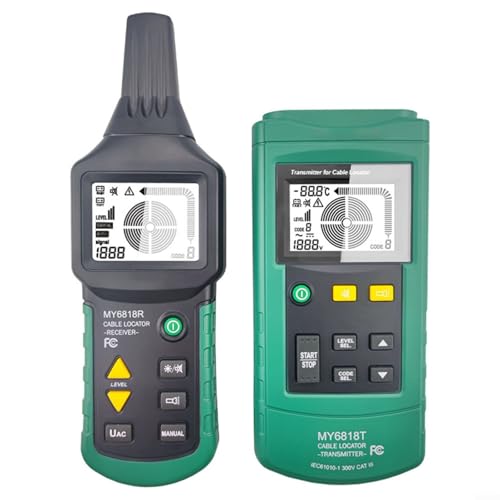 URPIZY MY6818 Digitaler Drahtverfolger Handheld Kabeldetektor Kabel Für Untergrund Metallrohre Mit LCD Anzeige Und LED Taschenlampe URPIZY MY6818 Digitaler Drahtverfolger Handheld Kabeldetektor Kabel Für Untergrund Metallrohre Mit LCD Anzeige Und LED Taschenlampe von URPIZY