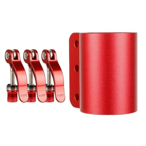 URPIZY Mantis10 Verstärkter Verriegelungsklemme Faltschloss Verlängerter Verschluss Aluminiumlegierung Schnellspanner Für Elektroroller(Red) von URPIZY