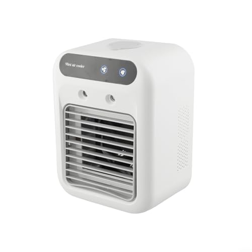 URPIZY Mini Klimagerät USB Tragbare Luftkühler Mit Wassertank Ventilator Tischventilator Leise Für Büro Auto Camping Mit 2 Geschwindigkeiten Und 2 Sprühmodi 1800MAh Akku URPIZY Mini Klimagerät USB Tragbare Luftkühler Mit Wassertank Ventilator Tischventilator Leise Für Büro Auto Camping Mit 2 Geschwindigkeiten Und 2 Sprühmodi 1800MAh Akku von URPIZY
