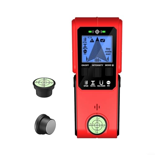 URPIZY Multifunktionaler Metalldetektor Wand-Scanner Magnetischer Positionierbolzen Draht-Ortungsgerät LCD-Anzeige 60Mm Tiefe Kabelschutzanzeige Akustischer Alarm von URPIZY