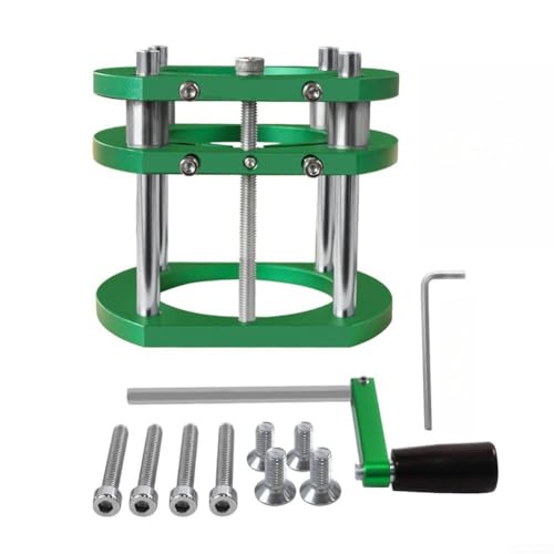 URPIZY Router Lift System Aluminium Frästisch Einlegeplatte Mit Klemmvorrichtung CNC Gefräst Höhenverstellbar Für Werkbank Tischfräse 64-66mm(Green) von URPIZY