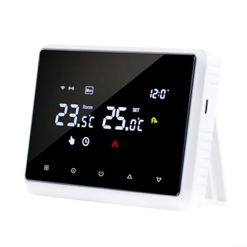 URPIZY Smart WiFi Thermostat Programmable With RF Receiver 868MHz, Voice, APP Control For Gas Boilers & Underfloor Heating, Wireless Touch Display Temperature Controller((W(Wh(Whi(Whit(White(White) von URPIZY