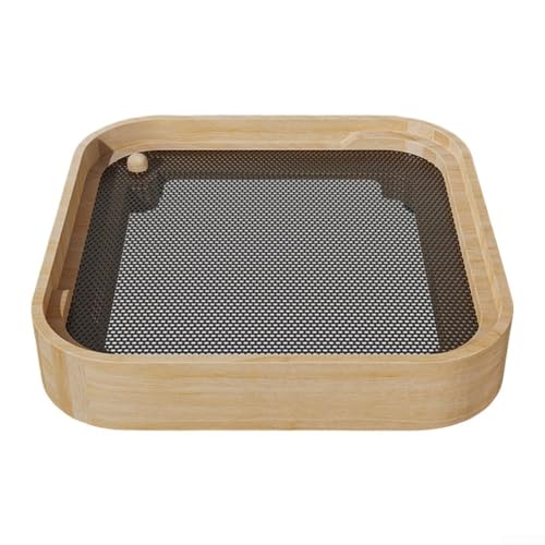 URPIZY Solid Wood Cooling Bracket For Mac Mini-M4, Heightened Dustproof Base for Enhanced Airflow and Heat Dissipation, 14x14x3cm Brown(Light brown) von URPIZY