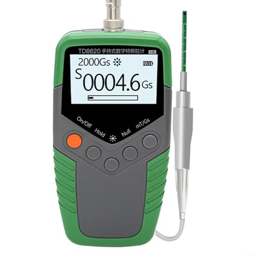 URPIZY TD8620 Digitaler Gaussmeter Handgerät Magnetfeldmesser Meter Für Permanentmagnete 0-2400mT Messbereich Mit Hallsensor Und LCD-Display(1%) von URPIZY
