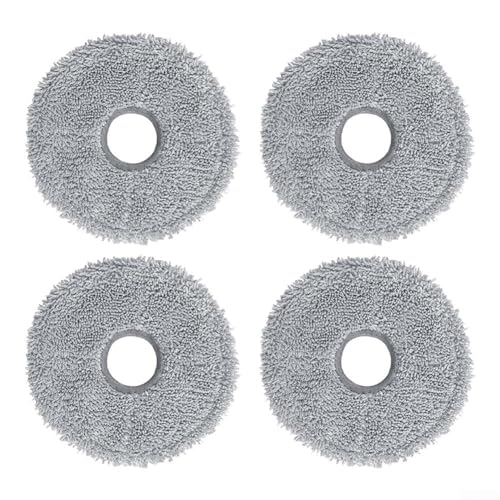URPIZY Waschbare Wischmopp-Pads kompatibel mit für Cecotec Roboter-Staubsauger, Ersatz waschbare Wischpads für Conga 11090 (4 Stück) von URPIZY