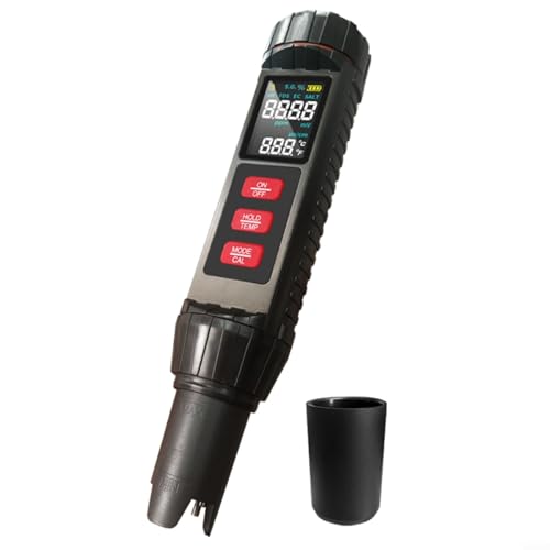 URPIZY X71 Digitales PH-Messgerät 7-in-1 Wasserqualitätsmesser Mit Doppelchips Für Trinkwasser Schwimmbad Pool Aquarium Mit Sprachausgabe Und Silikonknöpfen von URPIZY