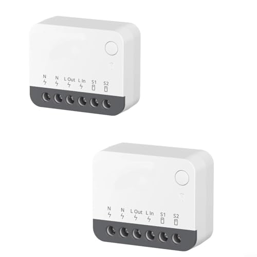 URPIZY ZBMINIR2 für Zigbee Smart Schalter,2 Stück 2 Way Smart Switch,Smart Lichtschalter für Zigbee 3.0 Hub Erforderlich,Kompatibel mit für Alexa, für Google Home URPIZY ZBMINIR2 für Zigbee Smart Schalter,2 Stück 2 Way Smart Switch,Smart Lichtschalter für Zigbee 3.0 Hub Erforderlich,Kompatibel mit für Alexa, für Google Home von URPIZY