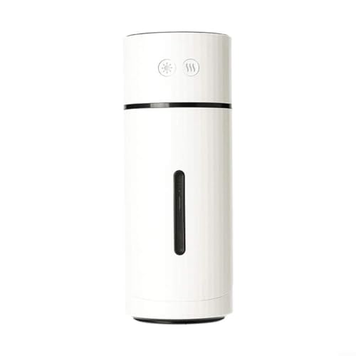 USB Luftbefeuchter Tragbar Mini Luftreiniger mit Nachtlicht 260 ml Wassertank 2 Sprühmodi Automatische Abschaltung für Zuhause Auto Büro und Haustiere Weiß(White) von URPIZY
