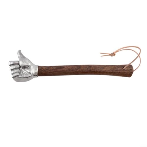 Vielseitiger Edelstahl Hammer mit gehärtetem Kopf und komfortablem Holzgriff, für Handwerk, Gartenarbeit und Heimwerker, Werkzeug für leichte und schwere Arbeiten(Thumb Hammer) von URPIZY