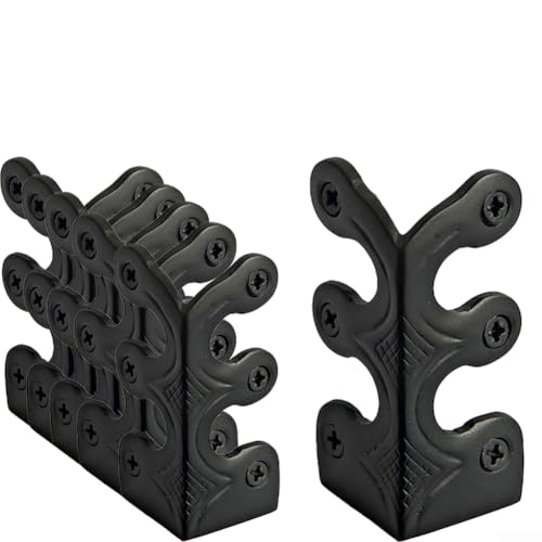 Vintage Metall-Eckenschutz, Messing-Skipper, massives Messing, Eckenschutz, dekorative Schutzabdeckung für Wohn- und Gewerbeflächen (schwarz) von URPIZY