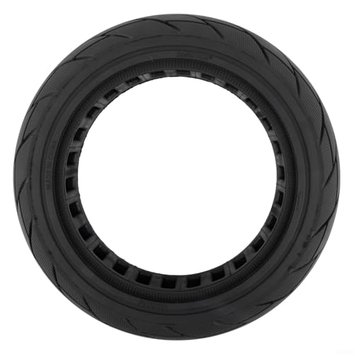 Vollgummireifen für Ninebot für Segway F20 F25 F30 für F40 Elektroroller 10x2 125 Schwarz Langlebiges Gummi Zuverlässiger Grip Rutschfest Einfacher Austausch Perfekt für sichere Fahrten(Black) von URPIZY