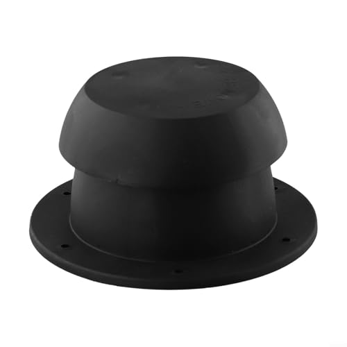 Wohnmobil Dachbelüftungspilz ABS-Kunststoff Pilzkopf-Form Regendicht Beschleunigt Luftzirkulation Weiß/Schwarz 134.5mm × 71.5mm × 80mm Austauschbar für Wohnmobil Kombi Boot(black) von URPIZY
