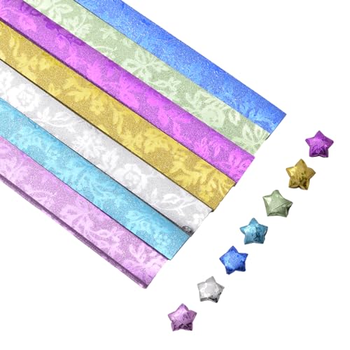 URROMA Origami-Papier, 378 St點k, Rosen-Origami-Gl點ksstern-Papierstreifen, Faltstreifen, Paket, DIY-Papier f黵 Bastelarbeiten, Bastelarbeiten, Kunst URROMA Origami-Papier, 378 St點k, Rosen-Origami-Gl點ksstern-Papierstreifen, Faltstreifen, Paket, DIY-Papier f黵 Bastelarbeiten, Bastelarbeiten, Kunst von URROMA
