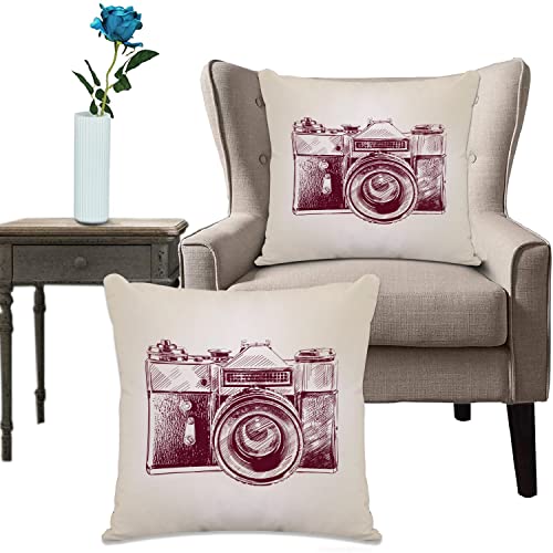 Kissenhülle Super Weich Home Decoration,Heimdekoration,Kamera,Pillowcase Sofakissen für Wohnzimmer Sofa Bed von URSOPET