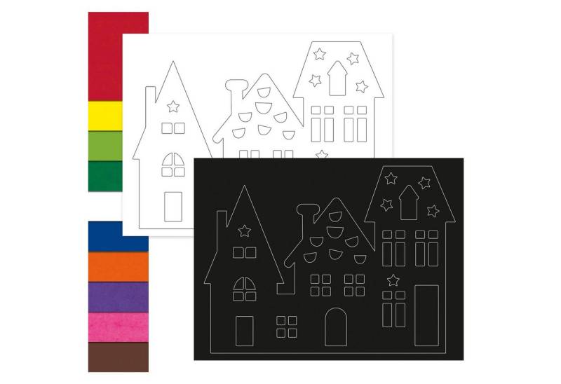 Ursus - Ludwig Bähr Fenstersticker Häuser, ein Set für 24 gelaserte Häuser Ursus - Ludwig Bähr Fenstersticker Häuser, ein Set für 24 gelaserte Häuser von Ursus - Ludwig Bähr