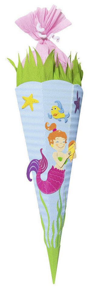 URSUS Bastelnaturmaterial URSUS Schultüten-Bastelset Meerjungfrau - 68cm URSUS Bastelnaturmaterial URSUS Schultüten-Bastelset Meerjungfrau - 68cm von URSUS