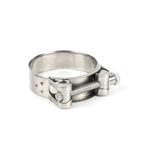 304 Edelstahl Die Klemme Schlauchklemme Kreisförmige Luft-Wasser-Rohr-Kraftstoffschlauch-Clips von Wasserrohr-Befestigungsklemmen, Durchmesser 74 mm, 79 mm (2 Stück) von URTYP