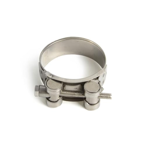 31 mm - 62 mm Motorrad-Auspuffschelle, Edelstahl-Auspuffrohrschellen für die mittlere Auspuffverbindung, feste Dichtung, Installation, 36,39 mm von URTYP