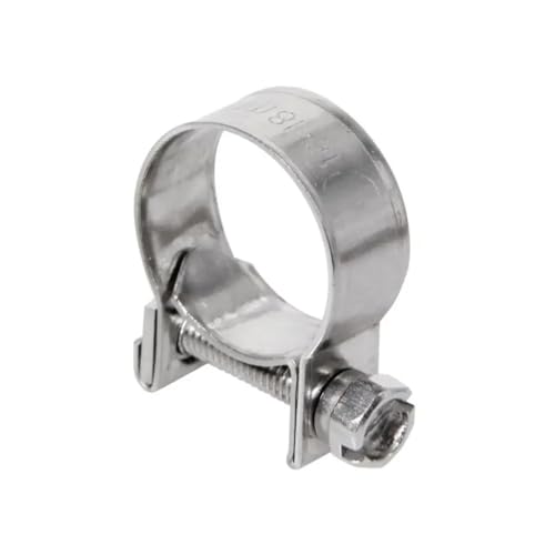 5 Stück/Set 7 mm - 16 mm Schlauchschelle Edelstahl-Schlauchschellen Langlebige Schlauch-Luftschlauchschellen Wasserrohrschellen Schraubband mit Befestigungselementen, 10,12 mm von URTYP