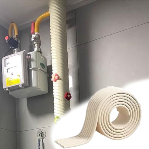 einhausung rohrabdeckung 2 8 12 16 18 20 Cm Breites Selbstklebendes Rohrwickelband, Klebeband Für Schutz Von Rohren Vor Dem Einfrieren, Rohrisolierungsschaumschlauch(2 X 8cm/0.8 x 3.1in) von URUCHF