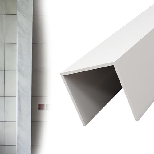einhausung rohrabdeckung Dekorative PVC-Rohrleitungsabdeckung, Rohrabdeckungsgehäuse 5 8 12 18 20 Cm Lang, Lackierbare Rohrabdeckung Für Küchengasleitungen(30 x 7cm/12 x 2.75in) von URUCHF