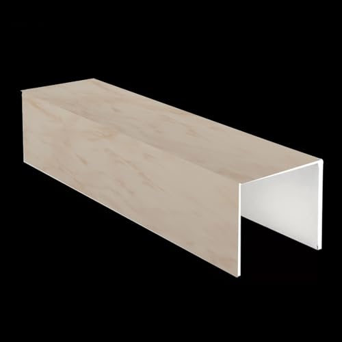 einhausung rohrabdeckung U-förmige Rohrabdeckungen Für Küchengasleitungen, Rohrleitungsabdeckung Für Ofenrohre Im Kellerhof, Abdeckungsgehäuse Für Herdentlüftungs(A,30 x 8cm/12 x 3.1in) von URUCHF