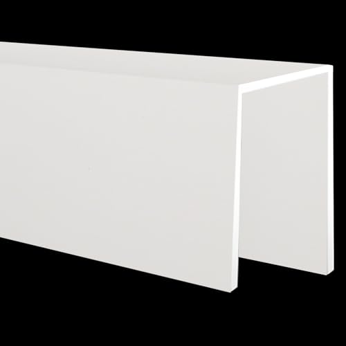 einhausung rohrabdeckung Versteckende U-förmige Rohrabdeckungswand, Wetterfeste Rohrabdeckungen Mit Einer Breite Von 30, 60, 90, 120 Und 140 Cm, Rohrleitung(130 x 7cm/51 x 2.75in) von URUCHF