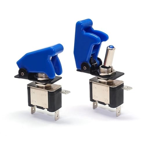 12V20A Kippschalter Wippschalter Licht Zündungen Boost Marine Boot Racing Auto Schalter Licht Toggle 1Pcs(Opaque Blue) von URUJAMOY