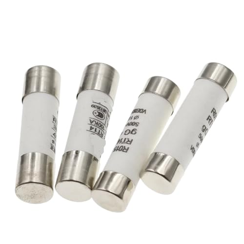 50 Stück 10 x 38 Schlagsicherung 10 x 38 mm Sicherung 380 V 500 V 0,5 A 1A 2A 3A 4A 5A 6A 8A 10A 16A 20A 25A 32A 40A RO15 RT18 RT14(500V,2A) von URUJAMOY