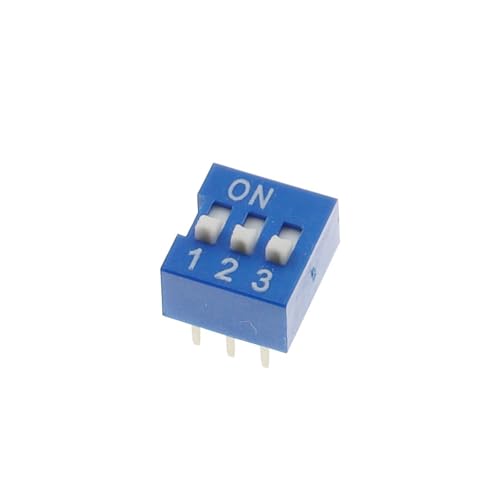 Dip-Schalter-Kit im Karton 1 2 3 4 5 6 8 Wege 2,54 mm Kippschalter Schnappschalter 10 Stück(10PC 3Pin) von URUJAMOY