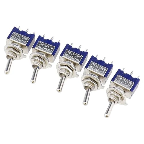 EIN-AUS-EIN EIN-EIN3 PIN/6PIN 2/3 Position Mini Schalter AC 125V/6A 250V/3A MTS-102 MTS-103 MTS-202 MTS-203 5Pcs(MTS-202) von URUJAMOY
