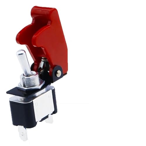 KN3A-101 Kippschalter Kipphebel 2Pin 2/Gang EIN-AUS 10A 125V/250V AC Kappe passend 12V 24V 48V 110V 220V Universal 1St(1Set Dark Red) von URUJAMOY